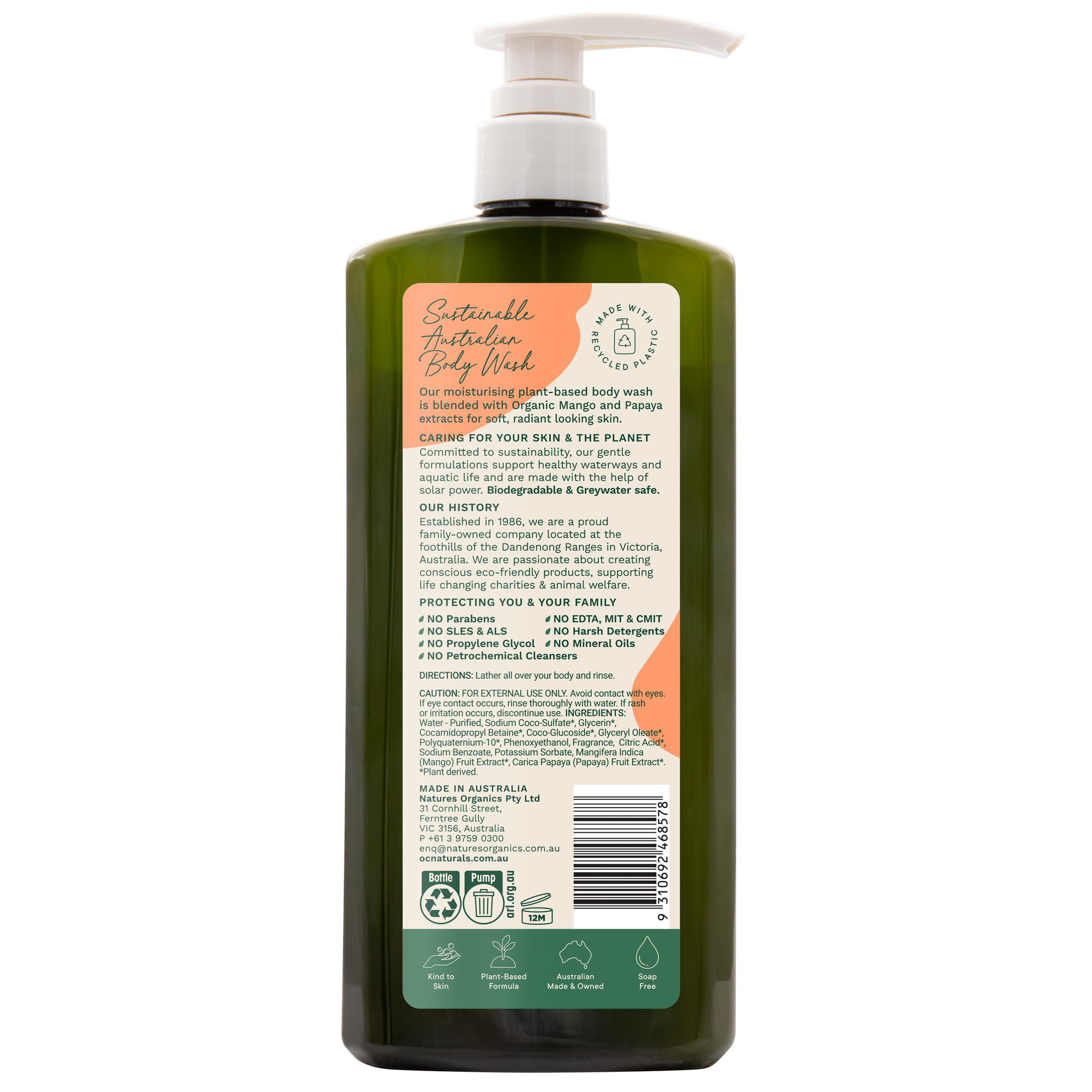 Moisturising Mango & Papaya Body Wash